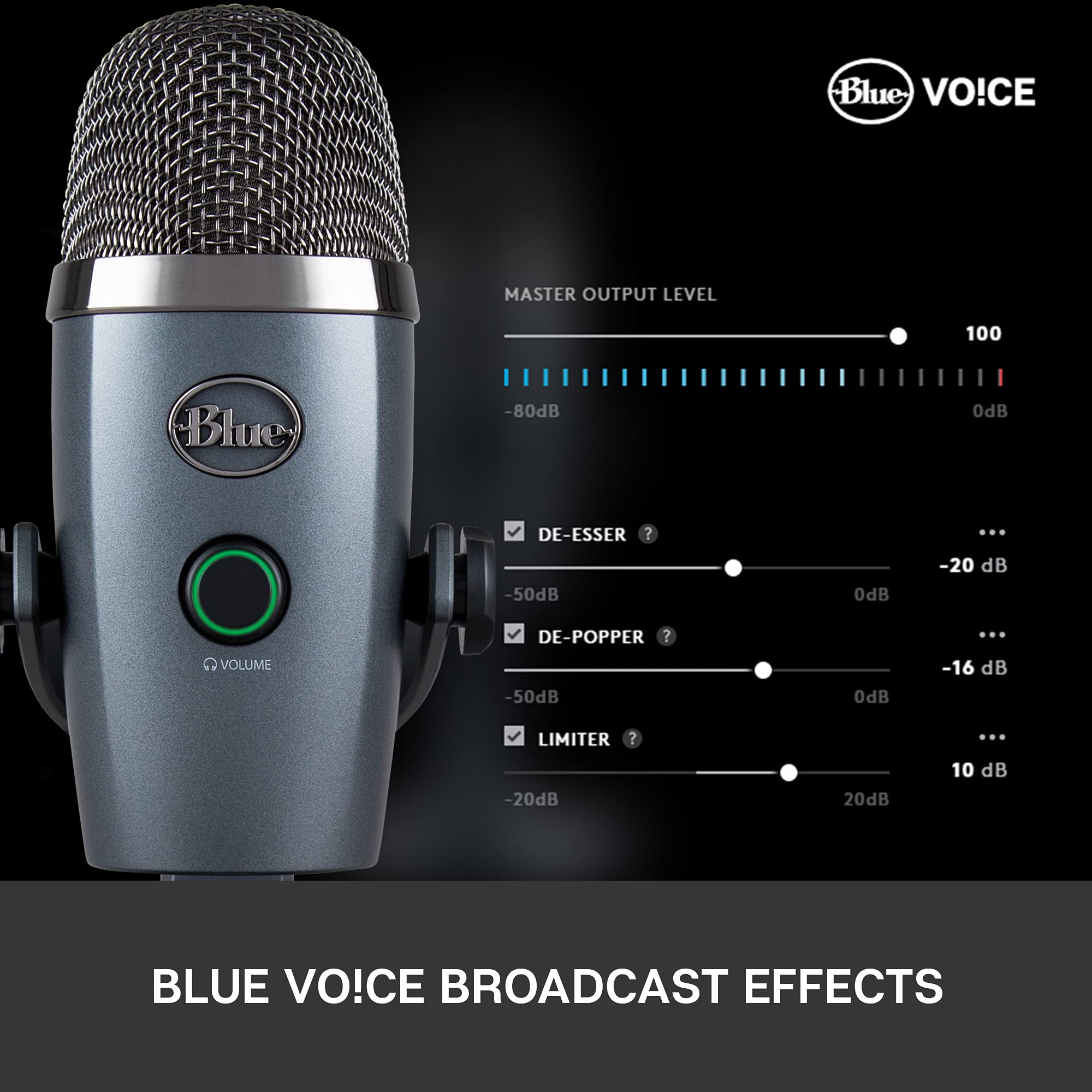 Logitech for Creators Blue Yeti Nano USB Microphone for Gaming, Streaming, Podcasting, Twitch, YouTube, Discord, Recording for PC and Mac, Plug & Play -Blackout - Image 11