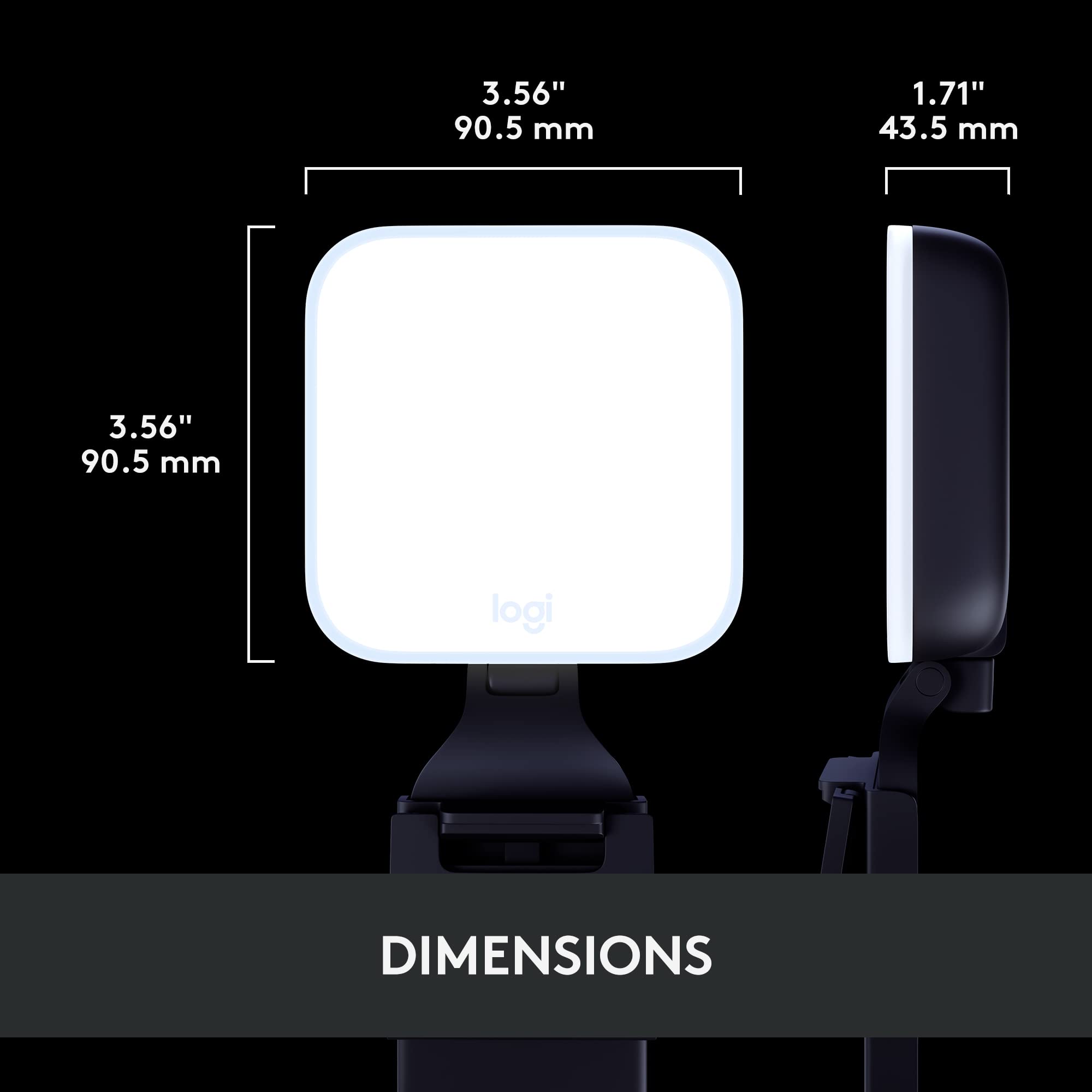 Logitech for Creators Litra Glow Premium LED Streaming Light with TrueSoft- Computer lighting for video conferencing, Zoom meetings, with adjustable mount and desktop app control for PC/Mac - Graphite - Image 11
