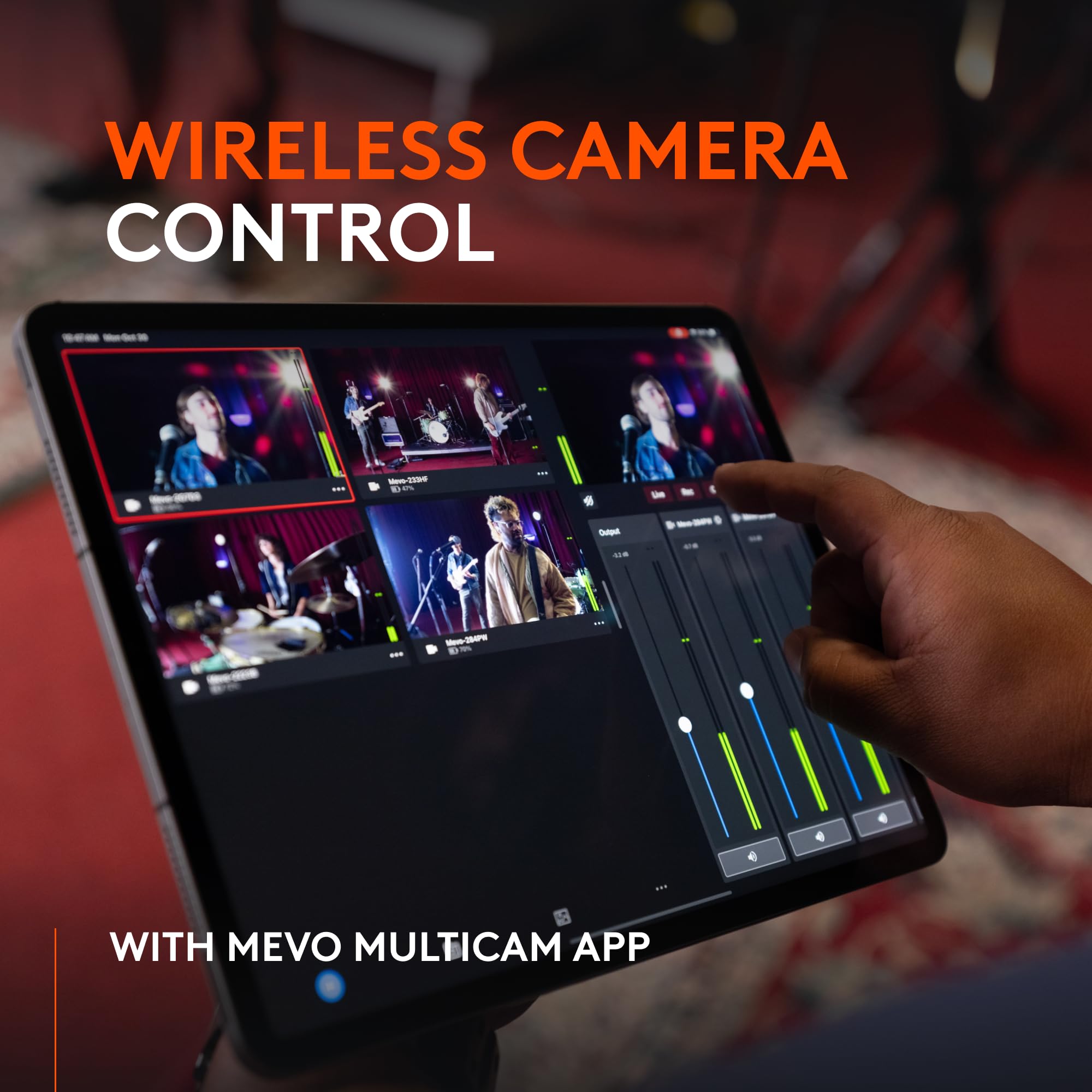Logitech for Creators Mevo Core Wireless Live Streaming Camera, 4K Video Camera with Interchangeable Lens, Multicam Ready, Intuitive App Control - Image 7