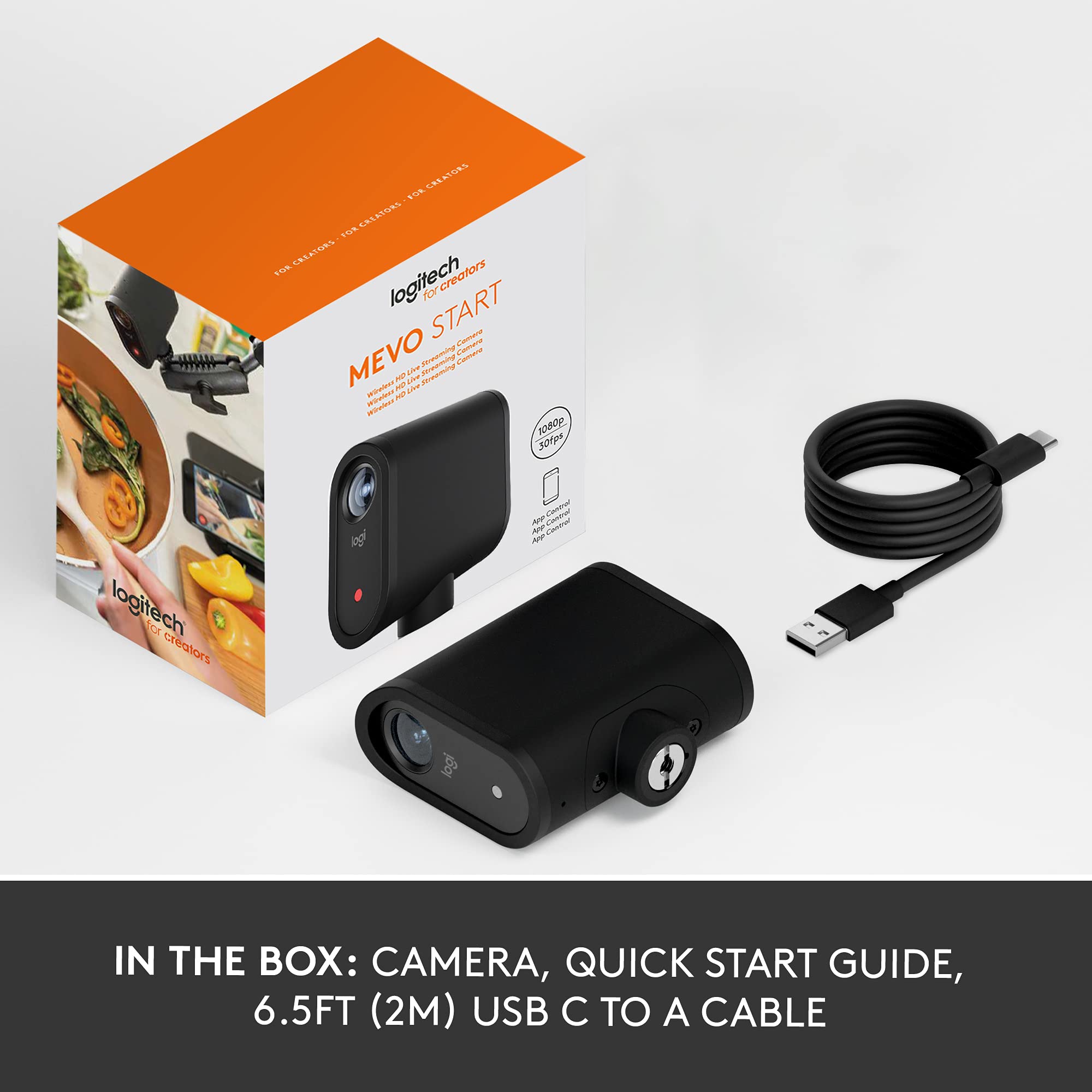 Logitech for Creators Mevo Start, Wireless Live Streaming Camera, 1080p HD Video Quality, Intelligent App Control, Stream via LTE or Wi-Fi - Black - Image 11