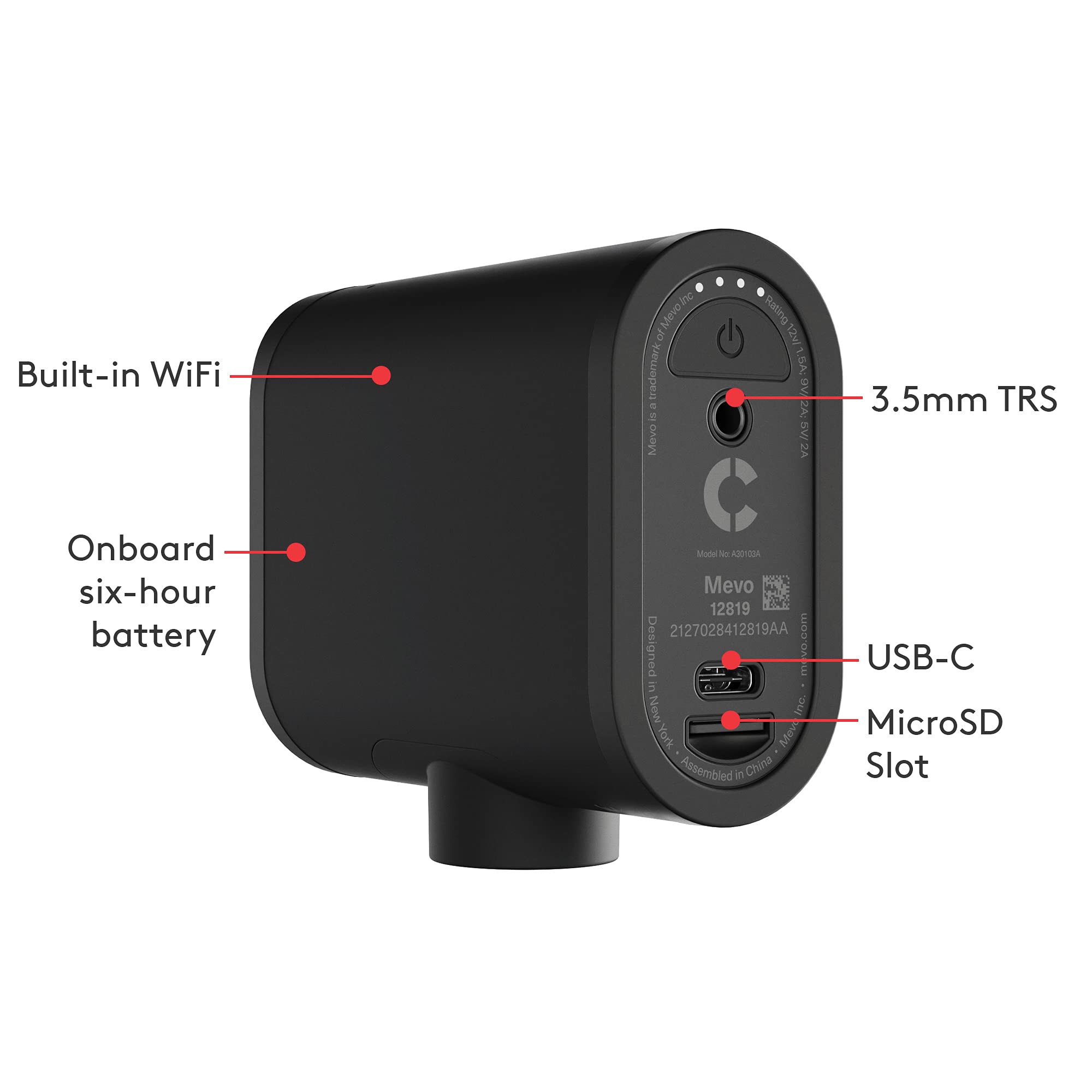 Logitech for Creators Mevo Start, Wireless Live Streaming Camera, 1080p HD Video Quality, Intelligent App Control, Stream via LTE or Wi-Fi - Black - Image 6