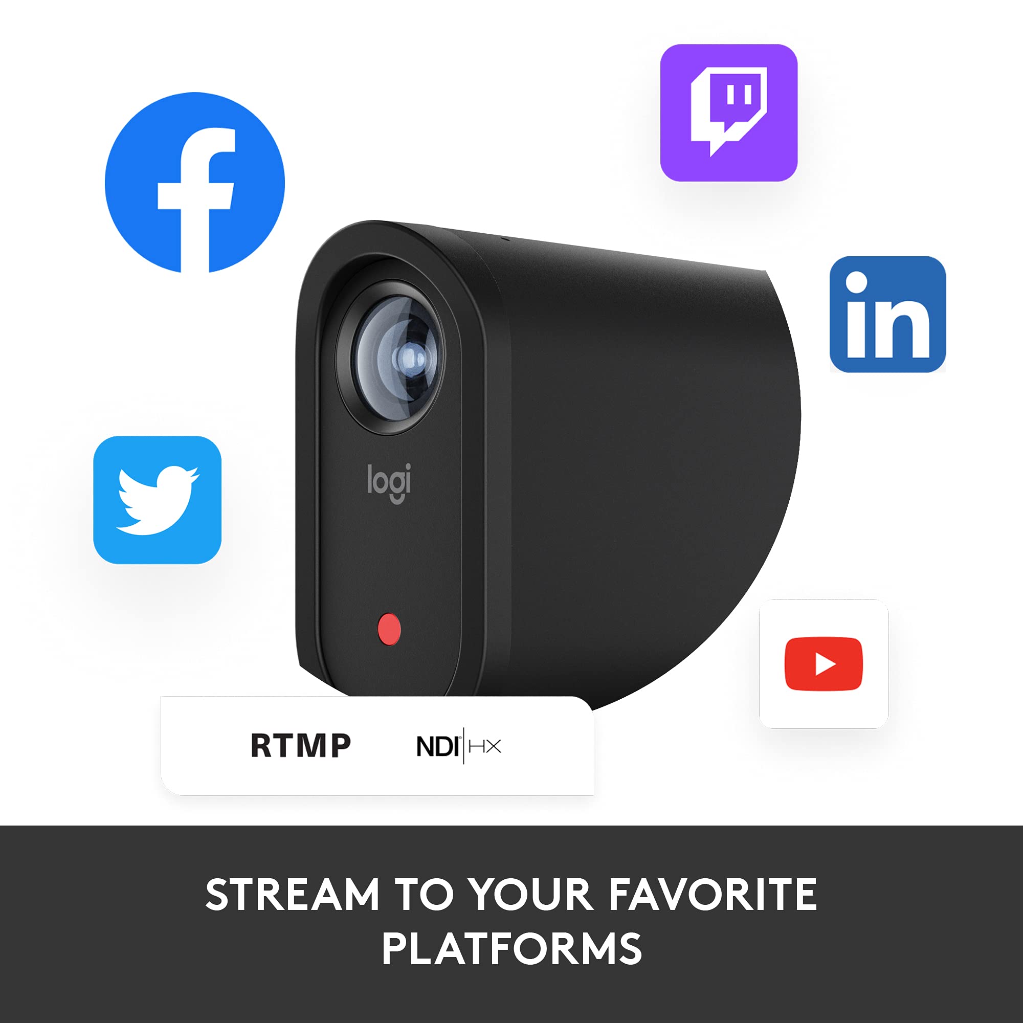 Logitech for Creators Mevo Start, Wireless Live Streaming Camera, 1080p HD Video Quality, Intelligent App Control, Stream via LTE or Wi-Fi - Black - Image 9