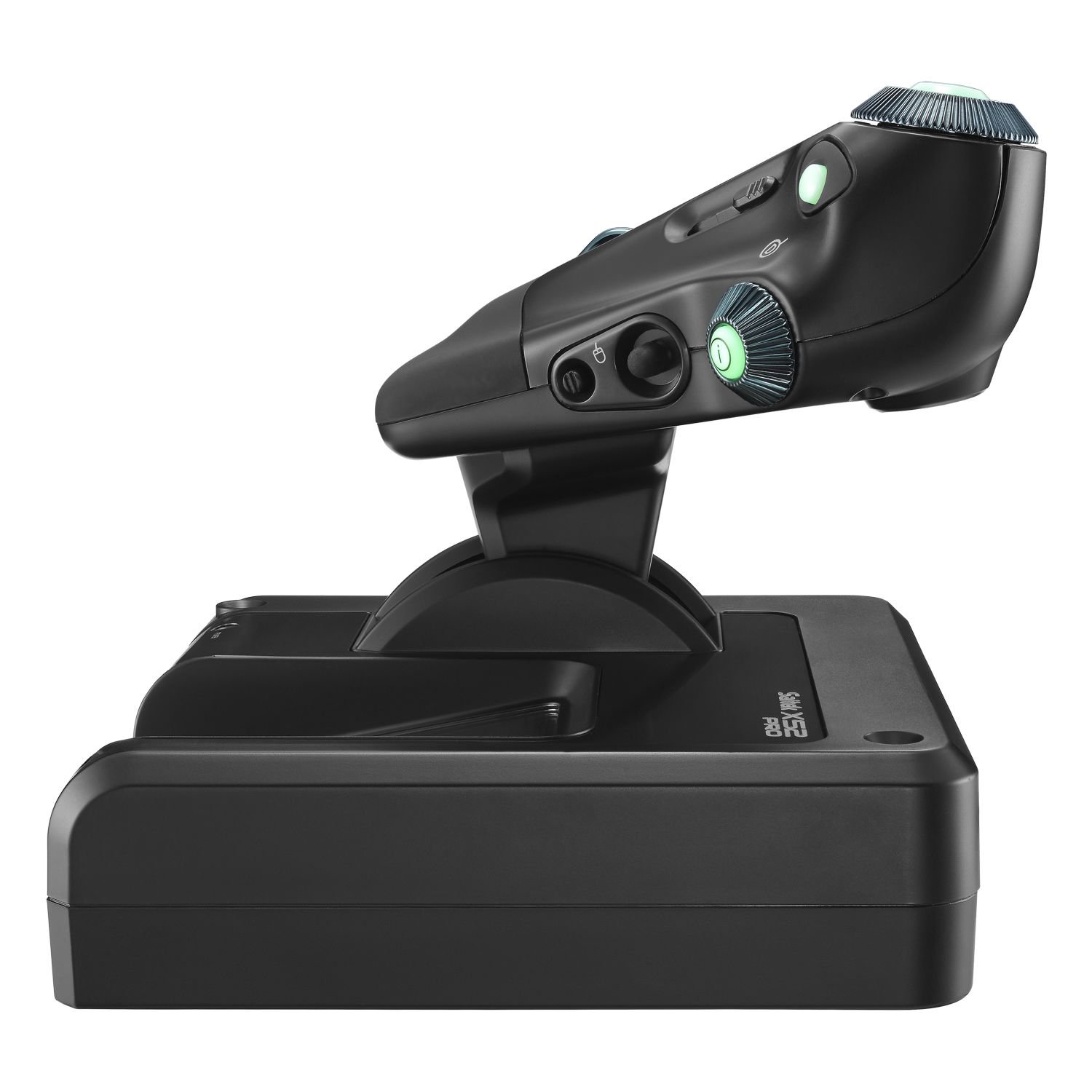 Logitech G Saitek X52 Pro Flight Control System, Controller and Joystick Simulator, LCD Display, Illuminated Buttons, 2xUSB, PC - Black/Silver - Image 7