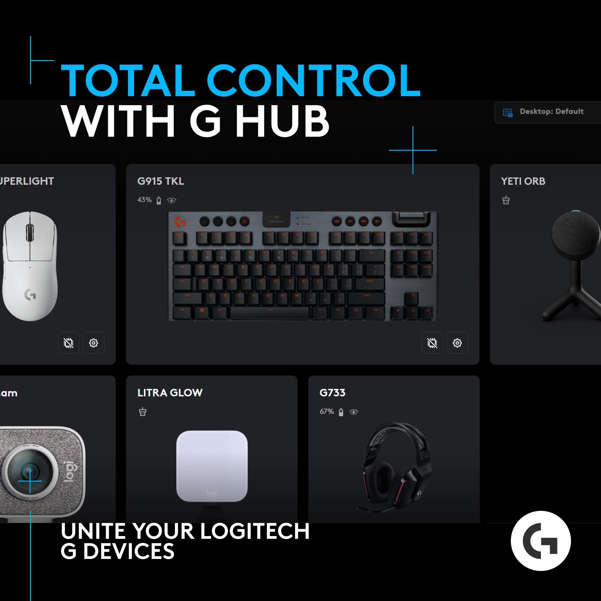 Logitech G Yeti Orb Condenser RGB Gaming Microphone with LIGHTSYNC, USB Mic for Streaming, Cardioid, USB Plug and Play for PC/Mac - Black - Image 6