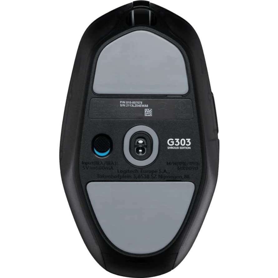 Logitech G303 Shroud Edition Wireless Gaming Mouse - Lightspeed Wireless - Hero 25K - 25,600 DPI - 75 Grams - 5-Buttons – PC - Black - Image 4