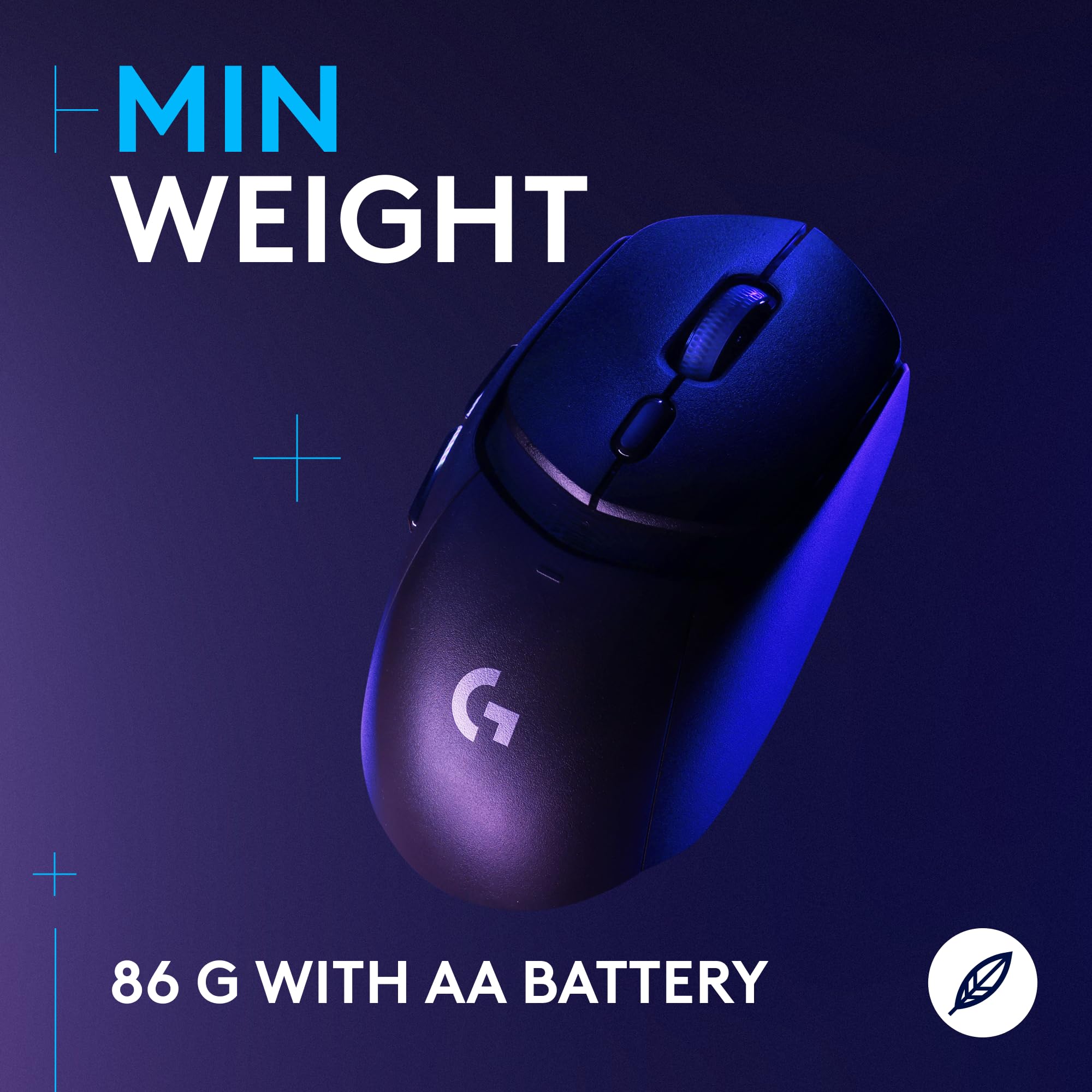 Logitech G309 Lightspeed Wireless Gaming Mouse, Lightweight, LIGHTFORCE Hybrid Switches, Hero 25K Sensor, 300+ Hour Battery Life with AA Battery, 6 Programmable Buttons, PC & Mac - Black - Image 6