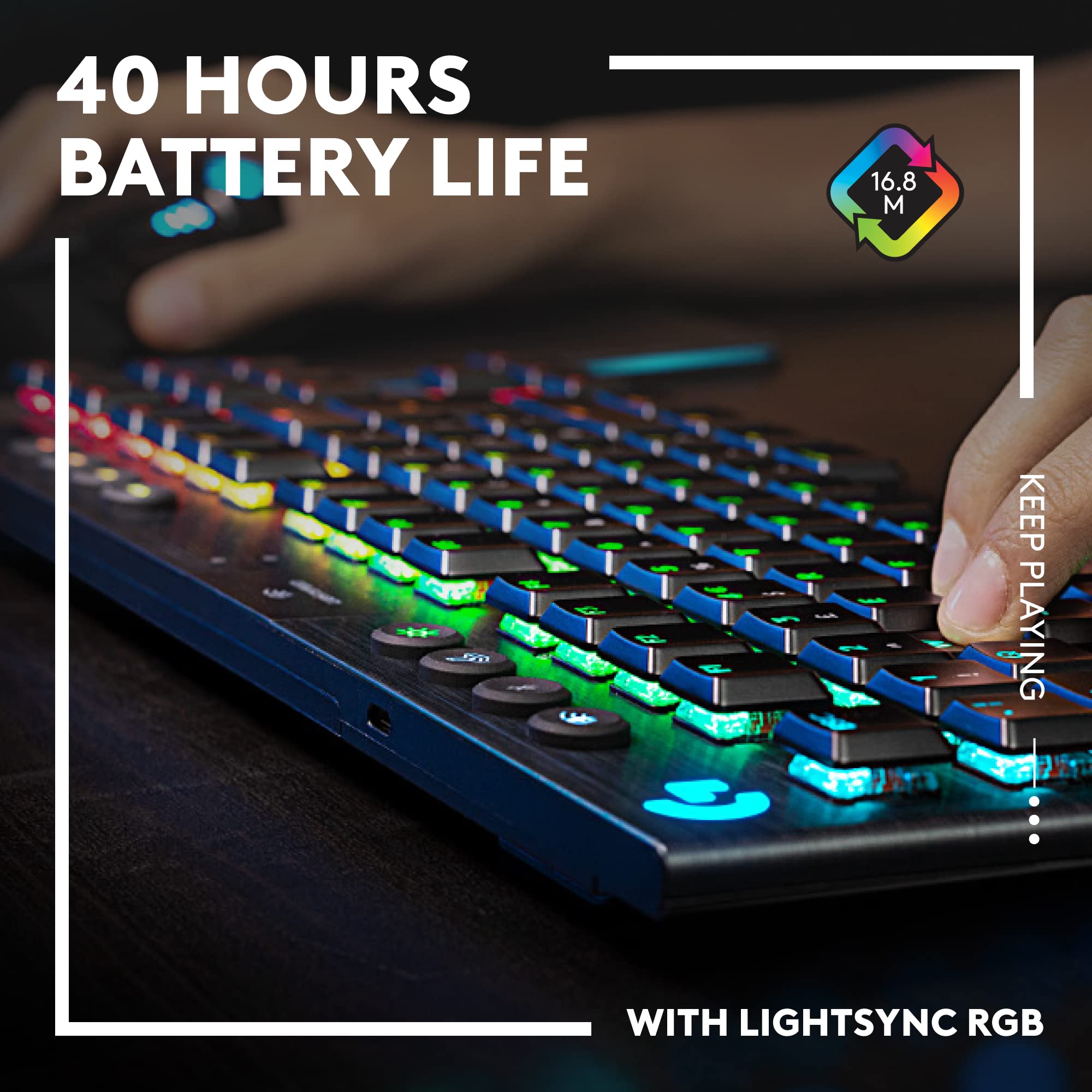 Logitech G915 TKL Tenkeyless Lightspeed Wireless RGB Mechanical Gaming Keyboard + Logitech G502 Lightspeed Wireless Gaming Mouse - Image 6